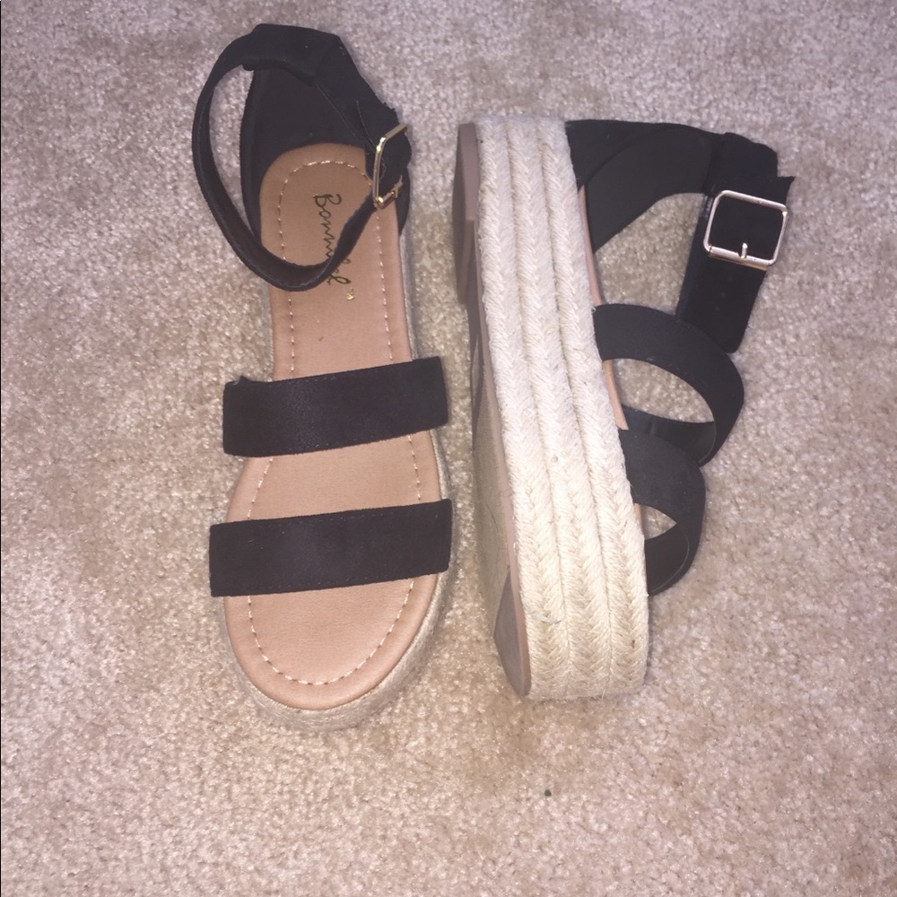 Black espadrilles